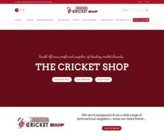 Cricketshop.co.za(THE CRICKET SHOP) Screenshot