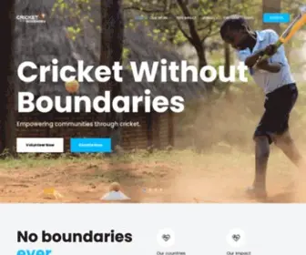 Cricketwithoutboundaries.com(Cricket Without Boundaries) Screenshot