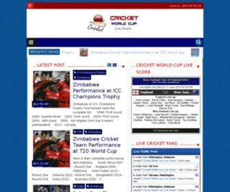 Cricketworldcuplivescore.com Screenshot