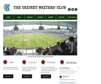 Cricketwriters.com(Journalism) Screenshot