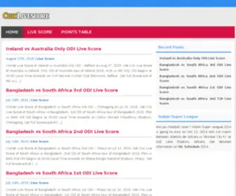 Criclivescore.info(Criclivescore info) Screenshot