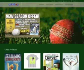 Cricshop.com(The website for all your cricketing merchandise) Screenshot