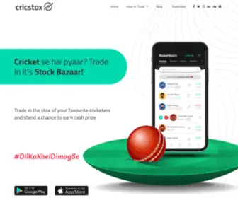 Cricstox.in(Free Fantasy Cricket Stock Trading App) Screenshot