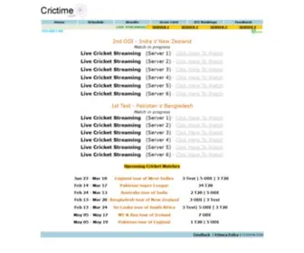 Crictime.co(Live Cricket Streaming) Screenshot