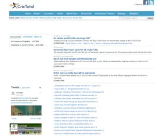 Crictotal.com Screenshot