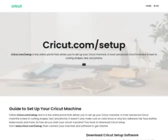 Cricutcomsetup.com(Follow www.cricut.com/setupis the online portal) Screenshot