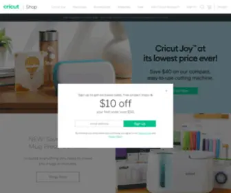 Cricutmachine.com(Cricut Shop) Screenshot