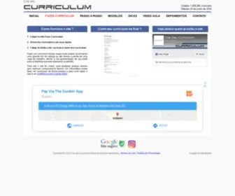 Crieseucurriculum.com.br(Como fazer um curriculum vitae em alguns minutos) Screenshot