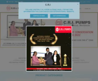 Crigroups.com(CRI Pumps) Screenshot