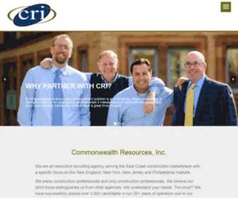 Crijobs.com(Executive Recruiters to the Construction Industry) Screenshot