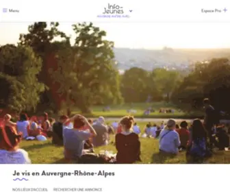 Crijrhonealpes.fr(Info Jeunes en Auvergne) Screenshot