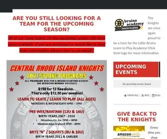 Criknightshockey.com(CRI Knights Hockey) Screenshot