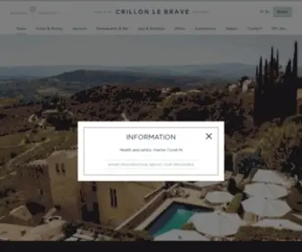 Crillonlebrave.com(Hôtel Crillon Le Brave) Screenshot