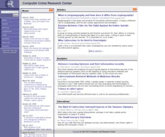 Crime-Research.org(Computer Crime Research Center) Screenshot