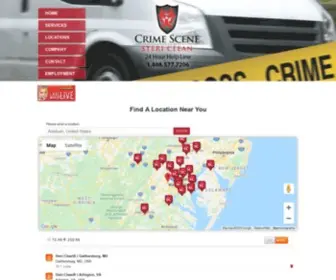 Crimecleaners.com(STERI-CLEAN®) Screenshot