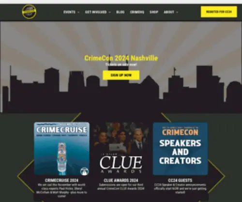 Crimecon.com(True Crime) Screenshot