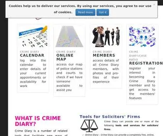 Crimediary.co.uk(Crime diary) Screenshot