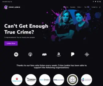 Crimejunkiepodcast.com(Crime Junkie Podcast) Screenshot
