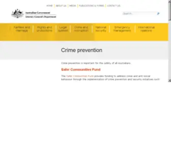 Crimeprevention.gov.au(Australian Government Attorney General's Department) Screenshot