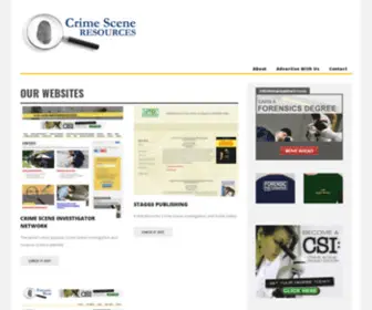 Crimesceneresources.com(Crime Scene Resources) Screenshot