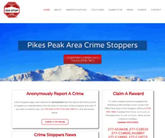 Crimestop.net(Pikes Peak Area Crime Stoppers) Screenshot