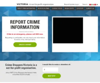 Crimestoppersvic.com.au(Crime Stoppers Victoria) Screenshot