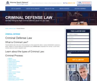 Criminal-Defense-Lawyers.com(Criminal Defense Attorney Referral) Screenshot