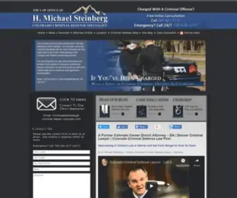 Criminal-Lawyer-Colorado.com(H. Michael Steinberg former Colorado career prosecutor) Screenshot