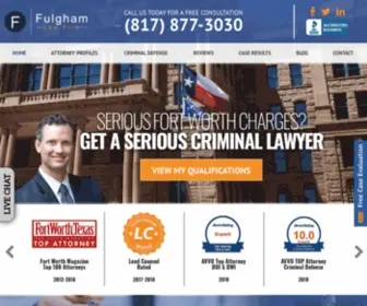 Criminalattorneyfortworth.com(Fort Worth Criminal Defense Lawyer) Screenshot