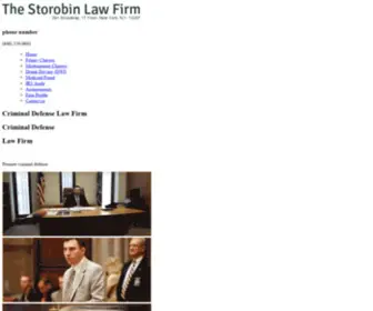 Criminaldefenseofnewyork.com(The Strobin Law Firm) Screenshot