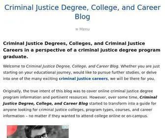 Criminaljusticeonlineblog.com(And Career Blog) Screenshot