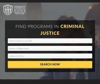 Criminaljusticeprofiles.org(Criminal Justice Degrees & Schools) Screenshot