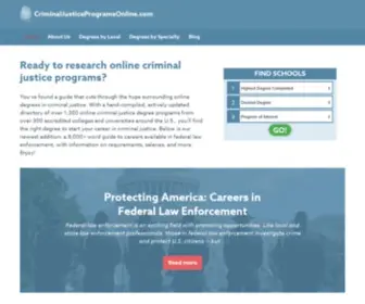 Criminaljusticeprogramsonline.com(Criminal Justice Programs Online) Screenshot