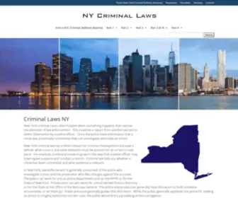 Criminallawsny.com(New York Criminal Law) Screenshot