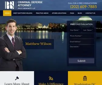 Criminallawyerwashingtondc.com(DC Criminal Lawyer) Screenshot