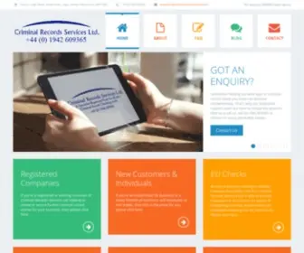 Criminalrecordsservices.com(Criminal Records Services Ltd) Screenshot