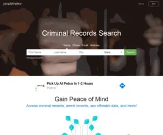 Criminalsearches.com(Public Criminal Records Search) Screenshot