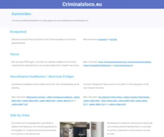 Criminalsloco.eu(De beste bron van informatie over criminalsloco) Screenshot