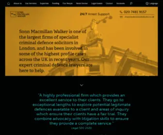 Criminalsolicitor.co.uk(Sonn Macmillan Walker) Screenshot