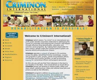 Criminon.org(Criminon for Criminal Rehabilitation) Screenshot