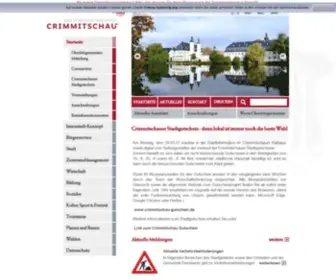 Crimmitschau.de(Stadt Crimmitschau) Screenshot