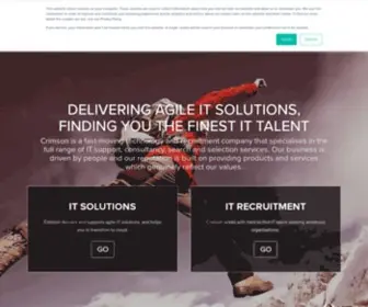 Crimson.co.uk(Leading IT Solutions Consultants & UK IT Recruitment Agency Crimson) Screenshot