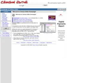 Crimsoneditor.com(Crimson Editor) Screenshot