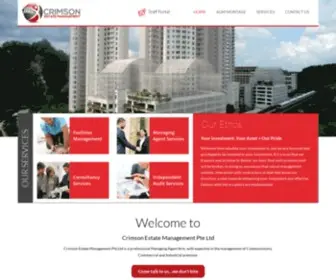 Crimsonestate.sg(Crimson Estate Management Pte Ltd) Screenshot