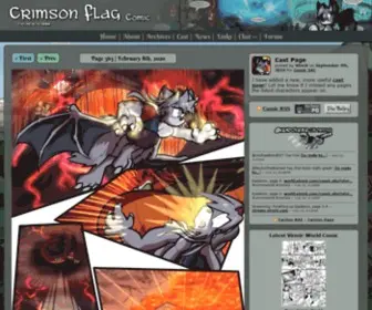 Crimsonflagcomic.com(Crimson Flag Comic) Screenshot