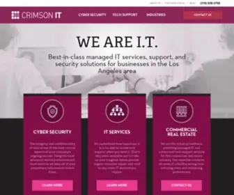 Crimsonit.com(Managed IT Services) Screenshot