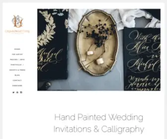 Crimsonletters.com(Unique & Luxury Handmade Wedding Invitations from Crimson Letters) Screenshot