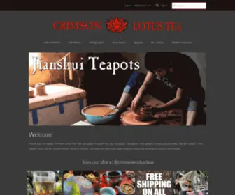 Crimsonlotustea.com(Specializing in Puerh Tea) Screenshot