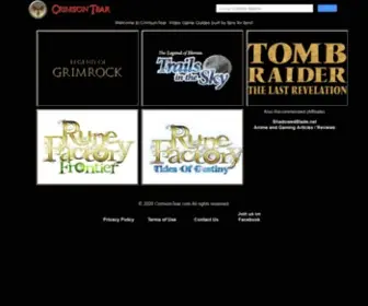 Crimsontear.com(Fan Sites and Game Guides for Rune Factory) Screenshot