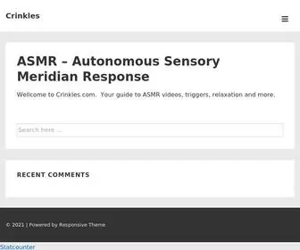 Crinkles.com(Autonomous Sensory Meridian Response) Screenshot